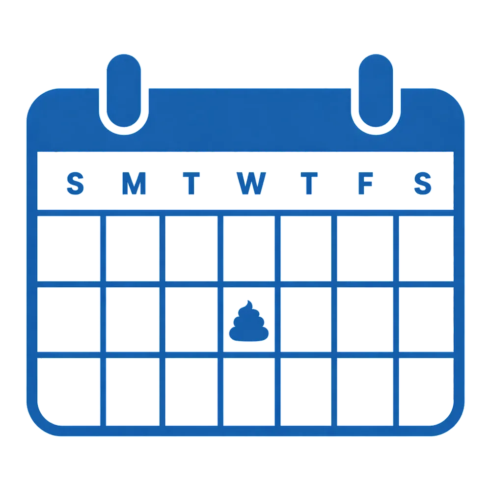 Monthly service calendar icon