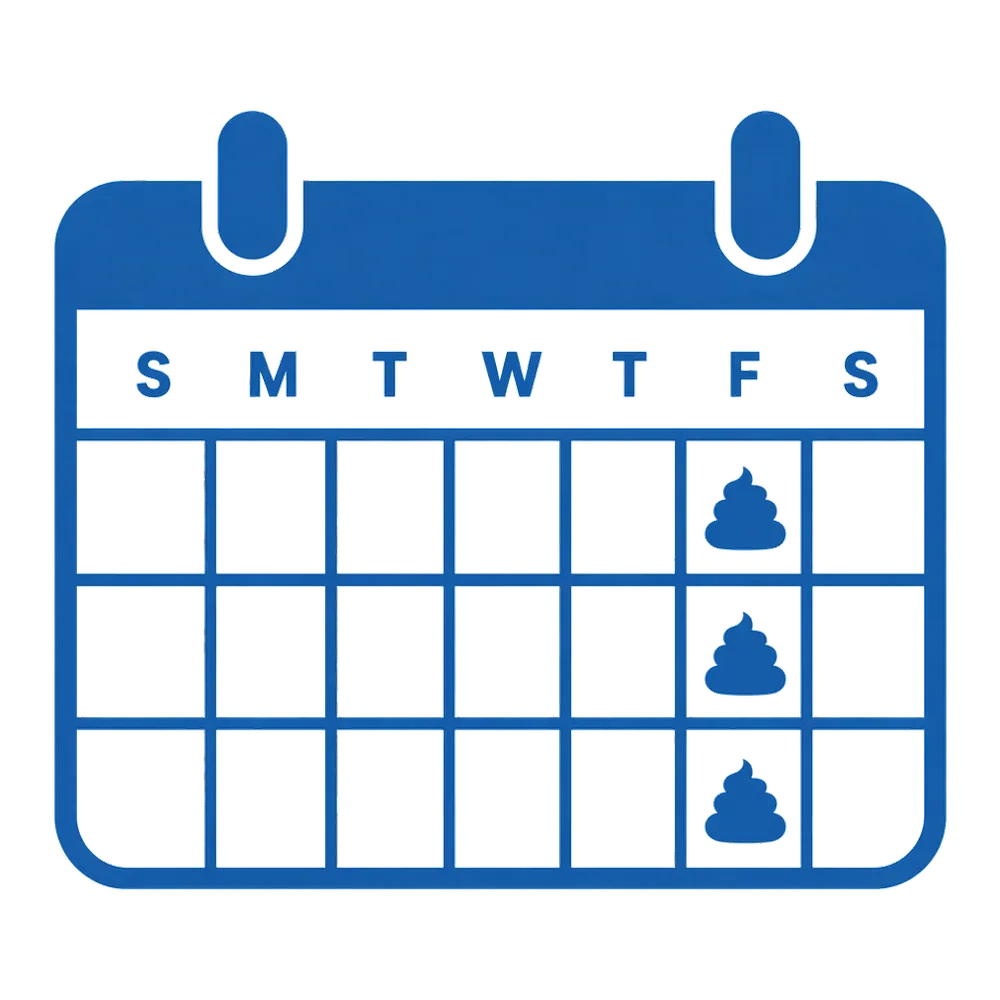 Weekly service calendar icon