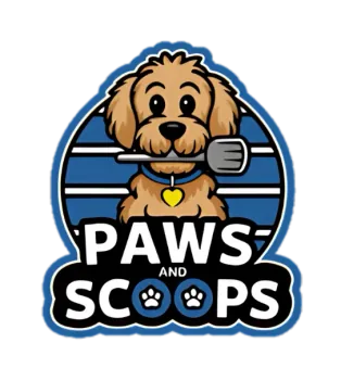 Paws and Scoops logo