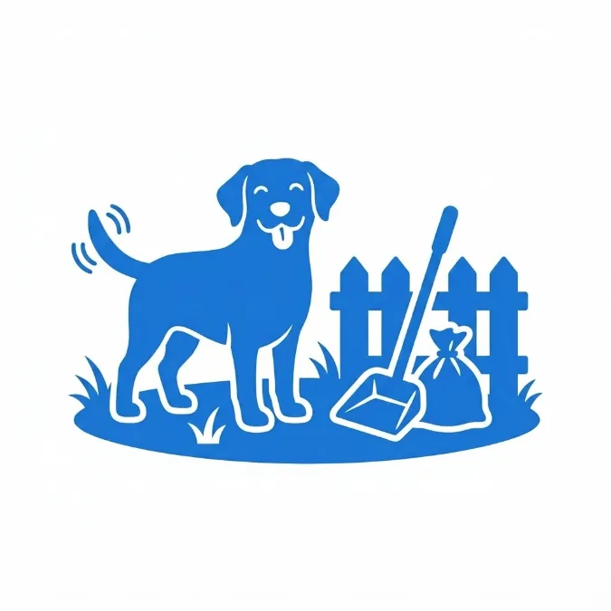Residential dog poop removal icon